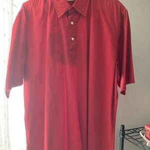 Daniel Cremieux Red Polo Shirt Casual Cotton Blend